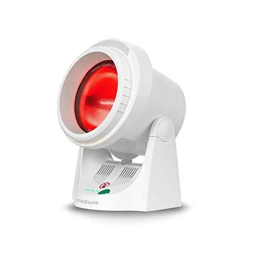Produktbild: medisana IR 850 Infrarot-Wärmelampe 300 Watt, Infrarotleuchte zur Verbesserung des Wohlbefindens, Wärmestrahler zur Entspannung der Muskulatur mit Timerfunktion und UV-Licht Schutz
