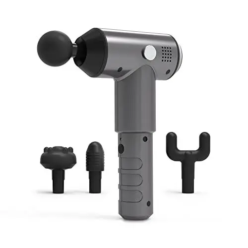Produktbild: medisana MG 500 Pro Massagepistole mit 4 Massageköpfen und 3 leistungsstarken Vibrationsstufen Selbstmassage für Schulter, Brust, Rücken und weiteren Körperregionen mit Aufbewahrungstasche