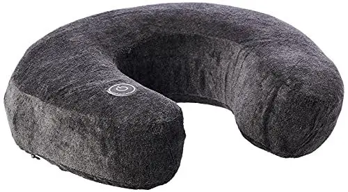 Produktbild: medisana NM 870 Nackenmassagegerät, Vibrationsmassage für Nacken & Schulter, Nackenhörnchen, Wellness für Zuhause, das Büro oder Unterwegs, Mit integriertem Bedienfeld, Grau