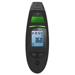 Produktbild: medisana TM 750 Fieberthermometer 6in1, Stirnthermometer für Baby, Kind und Erwachsene, Ohrthermometer mit visuellem Fieberalarm, Thermometer digital mit Speicherfunktion, Messung von Flüssigkeiten