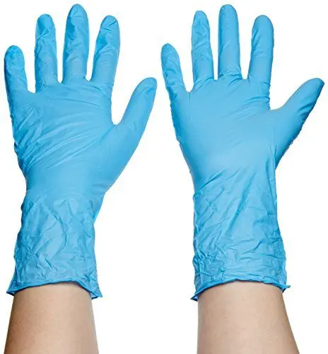 Produktbild: Meditrade Nitril-Handschuhe lang blau S