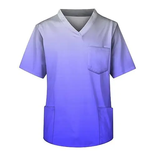 Produktbild: Medizinische Berufsbekleidung Set Op Hemd Kasack Arzt Schlupfkasack herren Pflege Arbeitskleidung Laborkittel Medizinische Uniform Scrubs Kasack Arzt Krankenhaus Zubehör Kasacks Arbeitskleidung Gut