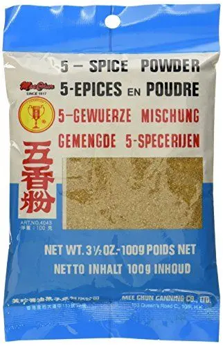 Produktbild: Mee Chun Fünf-Gewürzpulver (Anis, Zimt, Ingwer, Fenchel,Pfeffer), 5er Pack (5 x 100 g)