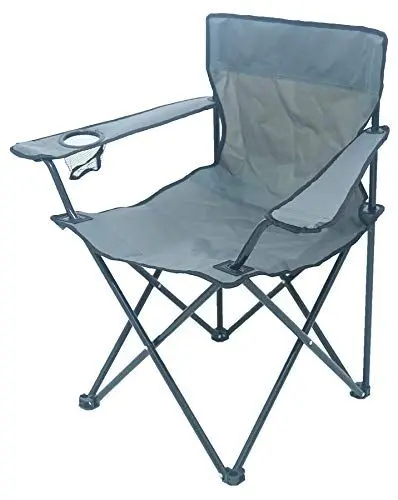 Produktbild: Meerweh Faltstuhl Relaxstuhl Anglerstuhl Campingstuhl grau, Black Friday
