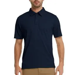 Produktbild: MEETWEE Poloshirt Herren Kurzarm,Herren Golf Polohemd Schnelltrocknend Atmungsaktiv Sport Outdoor Shirts für Golf Tennis-Fit Polo