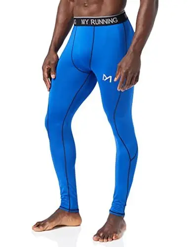 Produktbild: MEETYOO Herren Kompressionshose Sport Leggings, Blau 2, M EU