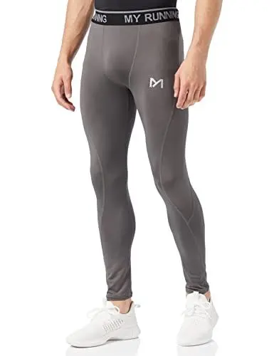 Produktbild: MEETYOO Herren Kompressionshose Sport Leggings, Grau 1, M EU