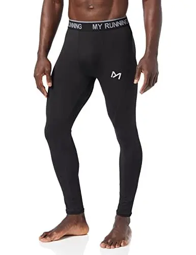 Produktbild: MEETYOO Herren Kompressionshose Sport Leggings, Schwarz 1, L EU