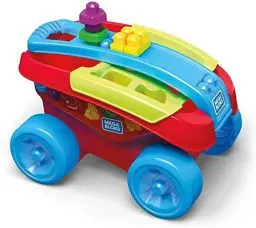 Produktbild: MEGA Bloks FVJ47 - Farbenfrohe ABC Lernzug, zusammenbaubarer Zug aus Bausteinen, Babyspielzeug ab 12 Monate