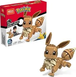 Produktbild: MEGA Construx GMD34 - Pokémon Jumbo Evoli (30cm), Bauset mit beweglicher Figur, Spielzeug ab 10 Jahren