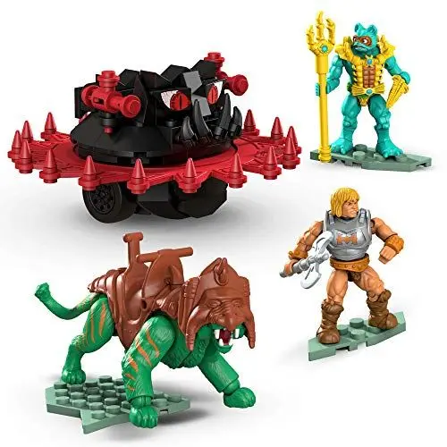 Produktbild: MEGA Construx GPH23 - Probuilder Masters of The Universe Classic Roton Assault, enthält Zwei Mikro-Actionfiguren zum Sammeln, Spielzeug ab 8 Jahren