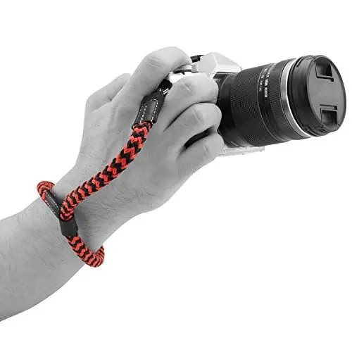 Produktbild: MegaGear Handschlaufe für SLR, DSLR-Kamera, Baumwolle, rot, MG1781