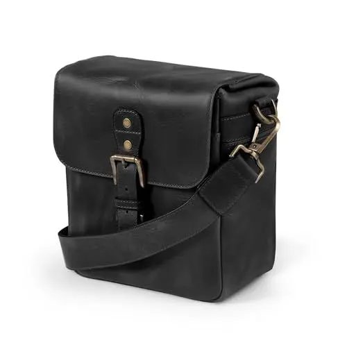 Produktbild: MegaGear MG1328 Torres Mini Kameratasche - Kuriertasche aus echtem Leder für Spiegellose, Sofortbild- und DSLR Kameras