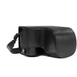 Produktbild: MegaGear MG1484 Sony Alpha A6500 (16-70, 18-135 mm) Ever Ready Leder Kamera-Case mit Trageriemen - Schwarz