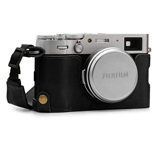 Produktbild: MegaGear MG1894 Ever Ready Kameratasche aus Echtleder, für Fujifilm X100V, Schwarz