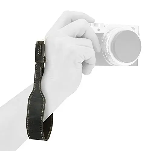 Produktbild: MegaGear Echtleder Kamera Handschlaufe - Handgelenkschlaufe für DSLR, SLR Kameras - Universal Kompatibilität Canon, Nikon, Sony