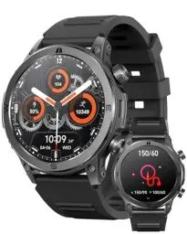 Produktbild: MEGALITH Blutdruck Smartwatch Herren Uhr: Schwarz Fitness Pulsuhr IP67 Wasserdicht Bluetooth Telefonfunktion Herzfrequenz Sport Tracker