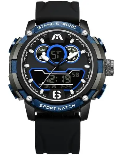 Produktbild: MEGALITH Herrenuhr Digital Outdoor Sport Chronograph Wasserdicht Militär Uhren für Männer Datum Stoppuhr Groß LED Analog Armbanduhr