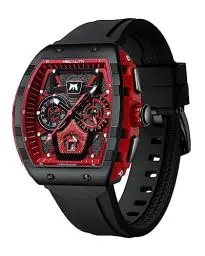 Produktbild: MEGALITH Herrenuhr Groß Militär Sportlich Chronographen Armbanduhr Herren Schwarz Rubber Wasserdicht Analog Quarz Uhr Herren Lässig Designer Uhren fur Männer Datum Leuchtend Geschenke für Männer