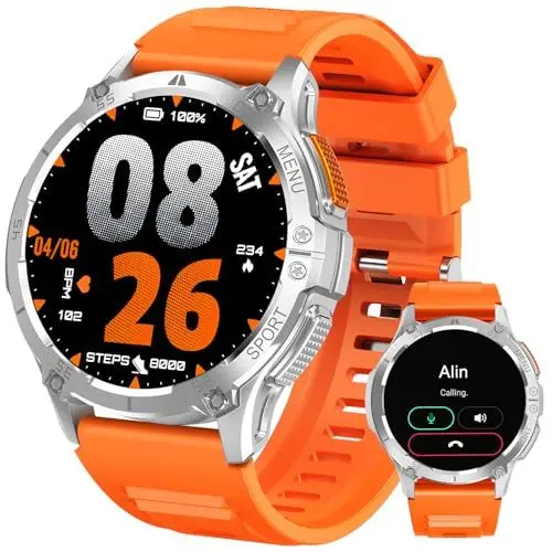 Produktbild: MEGALITH Smartwatch Herren Fitness Uhr: Wasserdicht Sport Pulsmesser Smart Watch Männer - Tracker Schrittzähler Kompatibel iOS Android Fitnessuhr