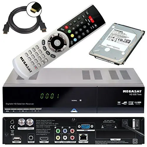 Produktbild: MegaSat 0201086 Twin HD-Receiver 935 mit 1TB Festplatte