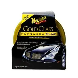 Produktbild: Meguiar's Gold Class Carnauba Plus Premium Paste Wax 311g – Langanhaltende Carnauba-Polymer-Mischung für tiefen Glanz und reflektierende Oberfläche, sicher für Klarlack und glänzende Lackierungen