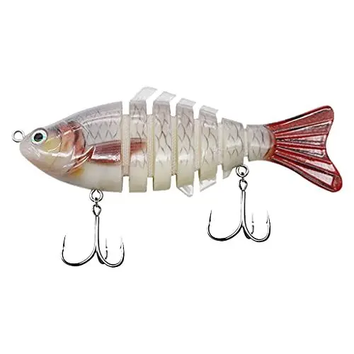 Produktbild: Mehrteilige Angelköder, Tintenfisch, Salzwasser, 3D-Elritze, Schwimmköder, Wobbler, Tackle-Werkzeuge, Kunstköder zum Angeln