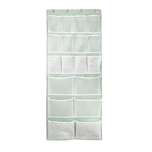 Produktbild: Über der Tür Organizer mit 4 Arten Aufbewahrungstaschen,Mehrzweck Hinter Tür Hängeorganizer für Schuhe,Socken,Unterwäsche,Handtasche,Toilettenartikeln,Platzsparende Hängeregal zu Hause,Schlafsaal,Grün