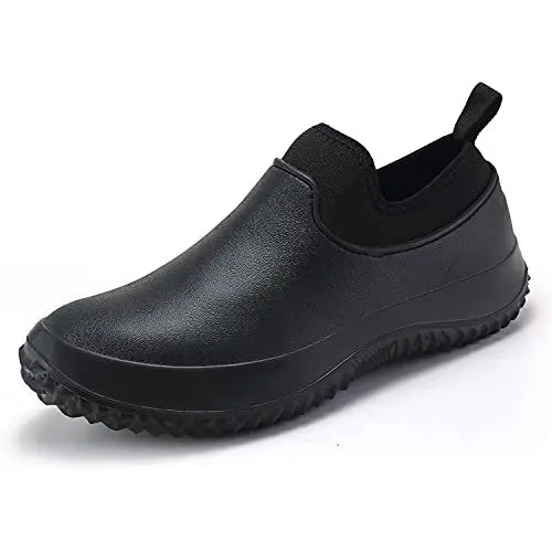 Produktbild: Meidiastra Unisex Küchenschuhe Bequemer Dämpfung Kochschuhe Anti-Splash Arbeisschuhe rutschfest Sportlich Schuhe Loafers Ölbeständig Koch Slippers Black 41