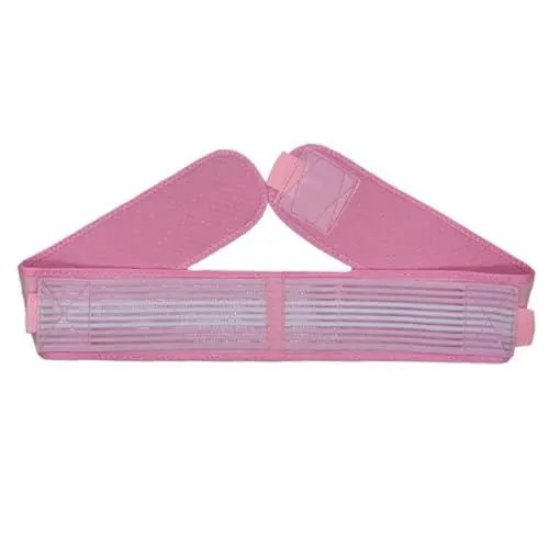 Produktbild: MEIION Chiroband - Rückenstützband Beckengürtel Rückenstützband für Schmerzlinderung - Flexibel, Atmungsaktiv, Ideal bei Schmerzen in der Hüfte und im unteren Rücken Rosa 110cm