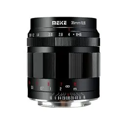 Produktbild: Meike 35mm f0.95 große Blende, manueller Fokus, kompatibel mit Panasonic Lumix M43 MFT Mount Digitalkameras, spiegellose Kameras