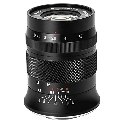 Produktbild: Meike 60mm F2.8 Vergrößerung Makro Manueller Fokus APS-C Objektiv Kompatibel mit Canon RF-Mount Kameras EOS-R EOS-RP R5 R6 R7 R10 Unter APS-C Modus