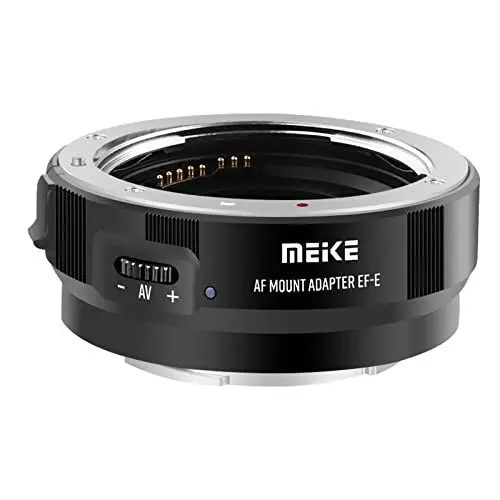 Produktbild: Meike MK-EFTE-B Autofokus-Halterung für Canon EF/EF-S Objektive auf Sony E Mount Kameras A7SII A7 A6000 A6500 A7SIII A9