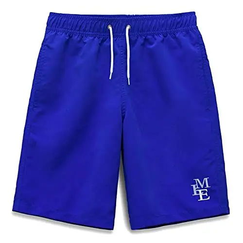 Produktbild: MEILONGER Badehose Jungen Badeshorts Schnelltrocknend Boardshorts mit Netzfutter Taschen und Verstellbarem Tunnelzug(See blau,18-20)