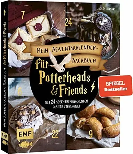 Produktbild: Mein Adventskalender-Backbuch für Potterheads and Friends: Mit 24 süßen Überraschungen aus der Zauberwelt – Mit perforierten Seiten zum Auftrennen