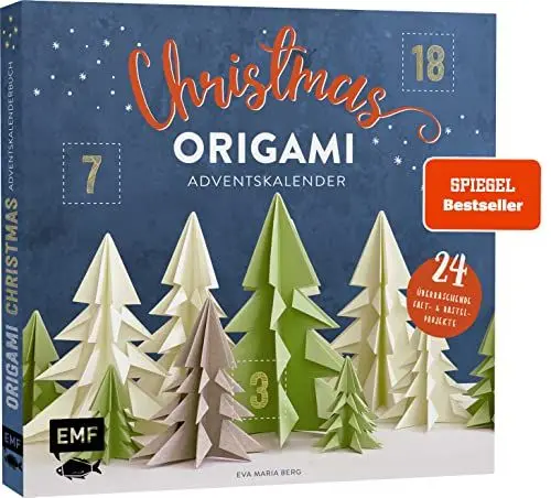 Produktbild: Mein Adventskalender-Buch: Origami Christmas: 24 überraschende Falt- und Bastelprojekte für Weihnachten mit 36 Motivpapieren