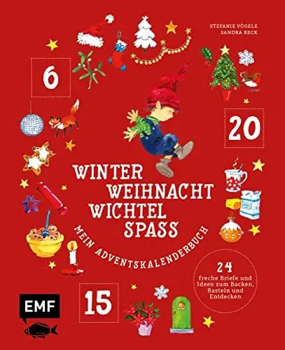 Produktbild: Mein Adventskalender-Buch: Winter-Weihnacht-Wichtelspaß: 24x Backen, Basteln und Entdecken - Wichtel Pelle bringt die Weihnachtszeit durcheinander!