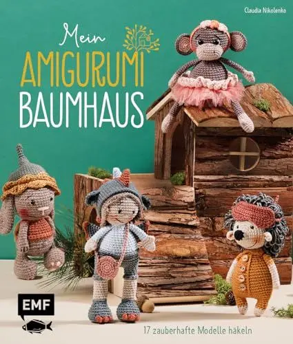 Produktbild: Mein Amigurumi-Baumhaus: 17 zauberhafte Modelle häkeln: Elfe, Igel, Eule und mehr