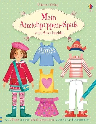 Produktbild: Mein Anziehpuppen-Spaß zum Ausschneiden: mit 4 Puppen und über 300 Kleidungsstücken, davon 65 zum Selbstgestalten