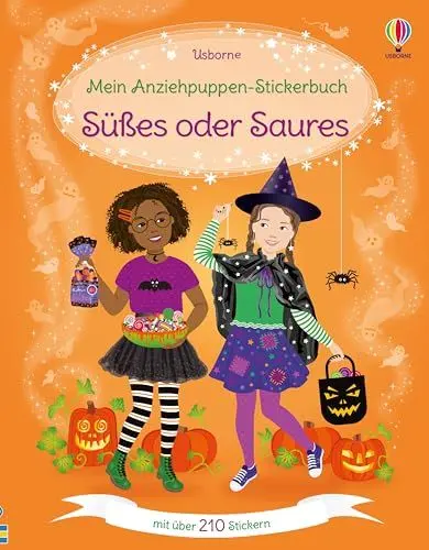 Produktbild: Mein Anziehpuppen-Stickerbuch: Süßes oder Saures: Stickerheft mit über 210 Anzieh-Stickern – Stickervergnügen ab 5 Jahren