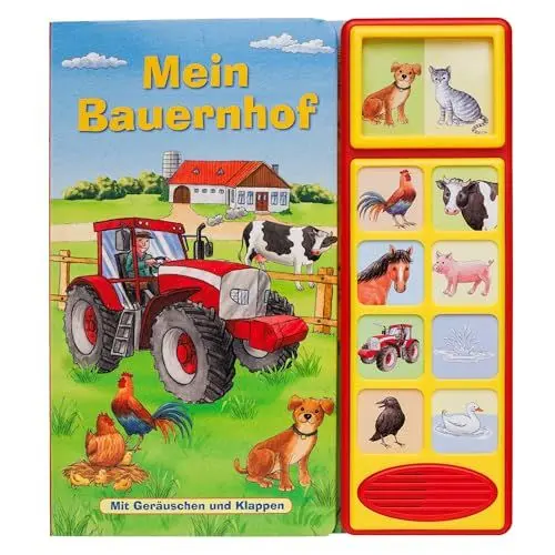 Produktbild: Mein Bauernhof - Klappen-Geräusche-Buch mit 10 Sounds - Klappenbuch mit Soundeffekten