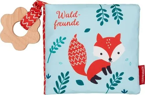 Produktbild: Mein Beißring-Kuschelbuch: Waldfreunde: Nature Babys, Geschenkset aus kuschelweichem Knisterbuch (15 x 15cm) und hochwertigem Holzbeißring, in Geschenkkarton (Fühlen und die Welt begreifen)