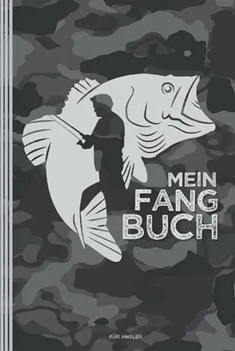 Produktbild: Mein Fangbuch | für Angler: Angelbuch zum Ausfüllen | Zum Angeln auf Hecht, Zander, Barsch, Forelle, Aal, Karpfen, Hering u.a. | ca. A5 (6 x 9
