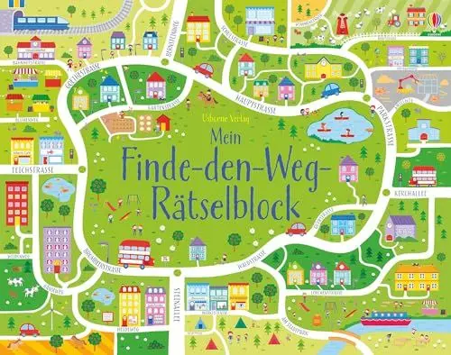 Produktbild: Mein Finde-den-Weg-Rätselblock (Usborne Mitmach-Blöcke)