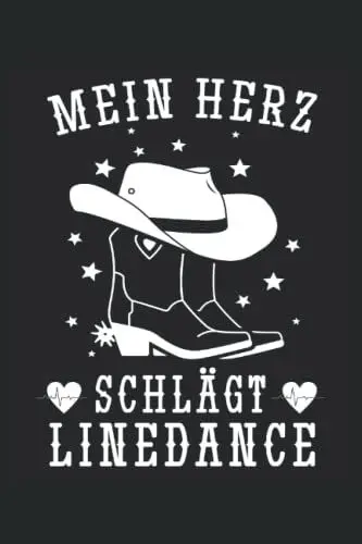Produktbild: Mein Herz schlägt Linedance: Tolles Linedance Geschenk für Frauen die amerikanischen Westerntanz bzw. country Gruppentanz lieben. Ein Line dance accessories für Tanzlehrer und die Tanzgruppe.