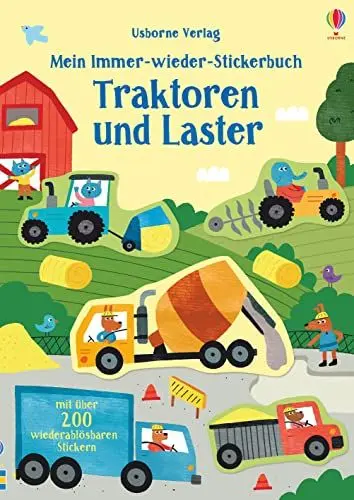 Produktbild: Mein Immer-wieder-Stickerbuch: Traktoren und Laster: mit über 200 wiederablösbaren Stickern (Meine Immer-wieder-Stickerbücher)