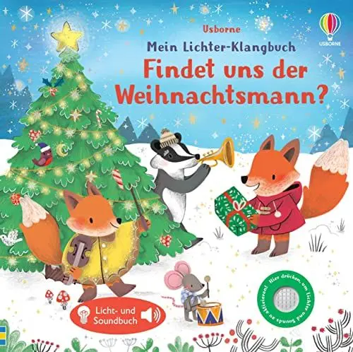 Produktbild: Mein Lichter-Klangbuch: Findet uns der Weihnachtsmann?: weihnachtliches Soundbuch mit Lichtern auf jeder Doppelseite – ab 6 Monaten (Meine Lichter-Klangbücher)