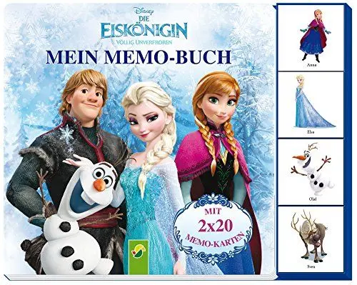 Produktbild: Mein Memo-Buch - Die Eiskönigin: Mit 2 x 20 Memo-Karten!