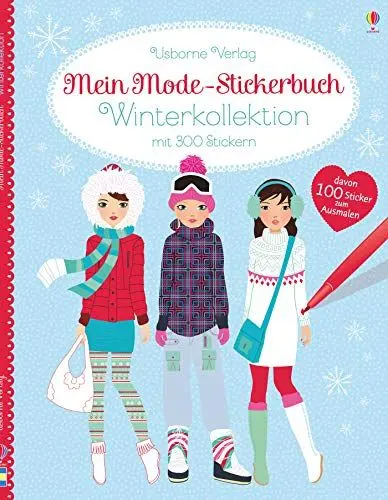Produktbild: Mein Mode-Stickerbuch: Winterkollektion: Mit 350 Stickern (davon 100 Sticker zum Ausmalen)