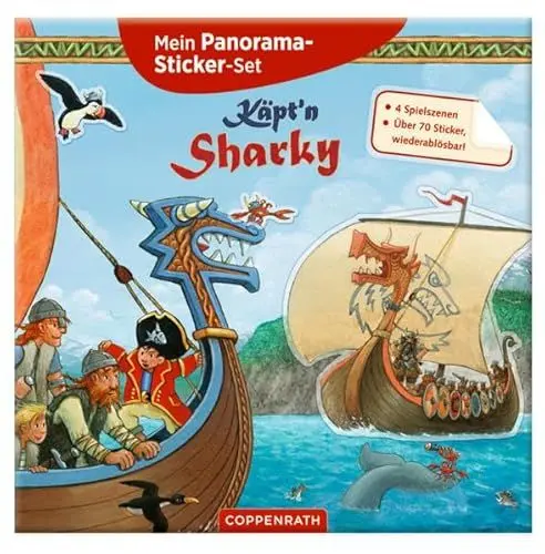 Produktbild: Coppenrath 71321 Mein Panorama-Sticker-Set: Käpt'n Sharky
